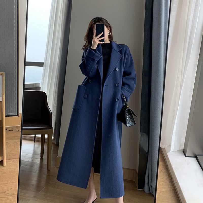 manteau femme bleu marine