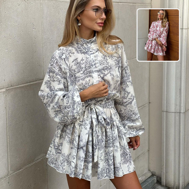 Robe évasée imprimée – style unique et confortable