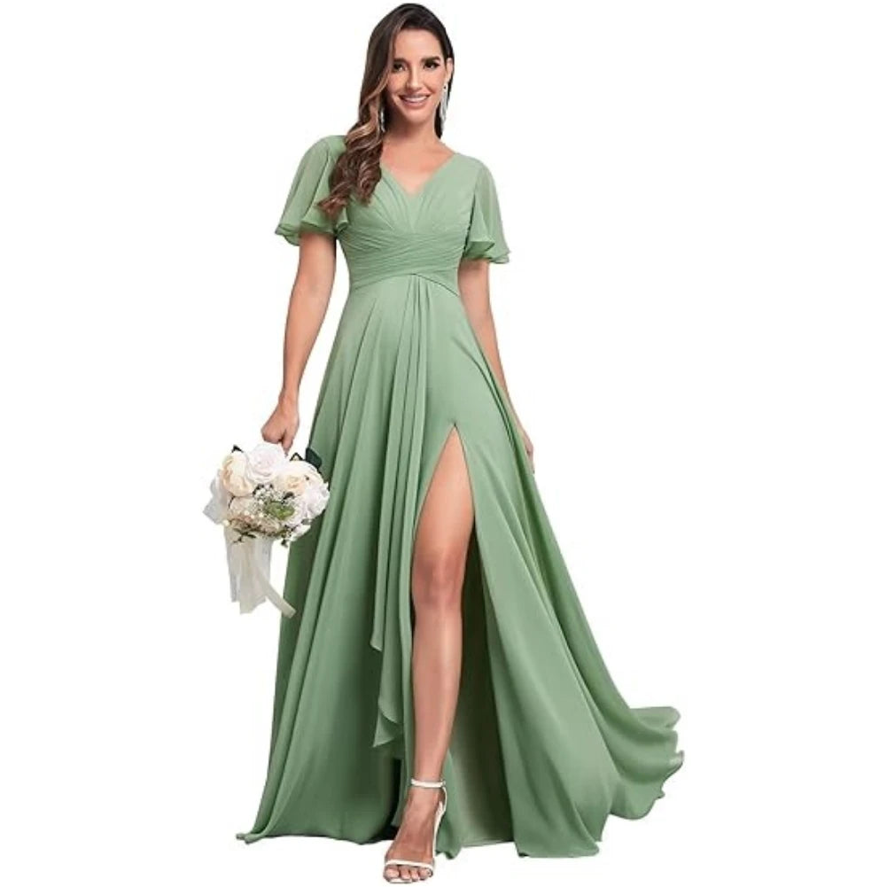 robe de ceremonie vert sauge​
