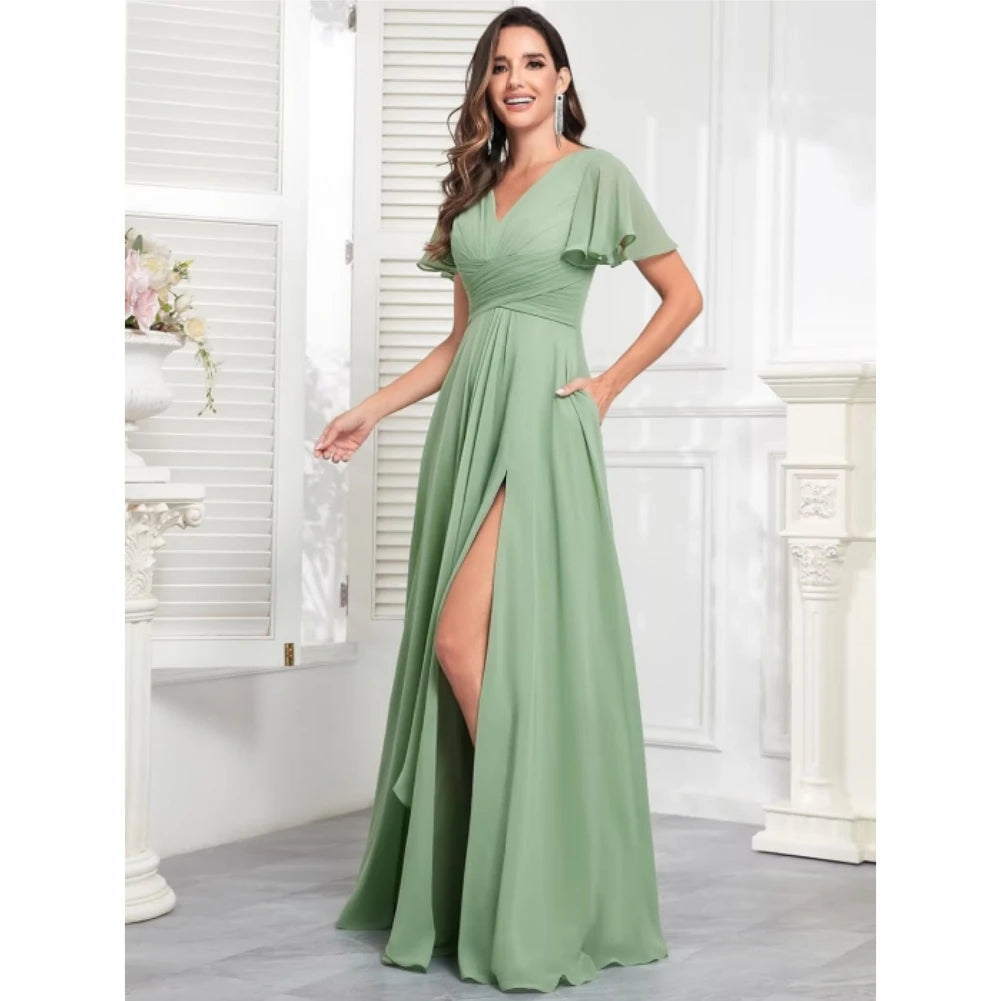 robe de soirée vert sauge​
