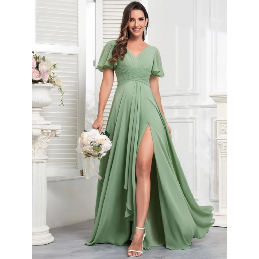 robe demoiselle dhonneur vert sauge​