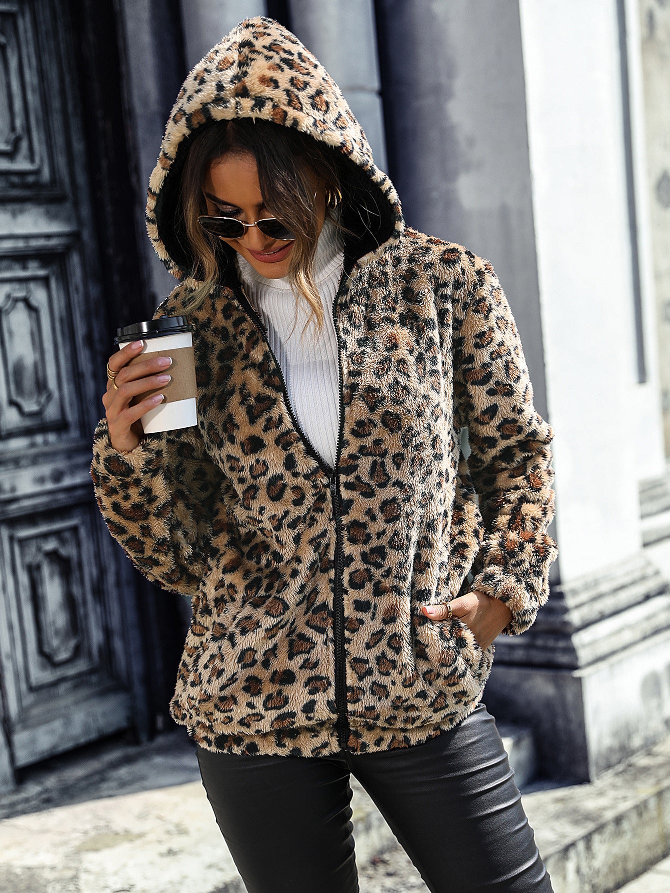 veste leopard homme